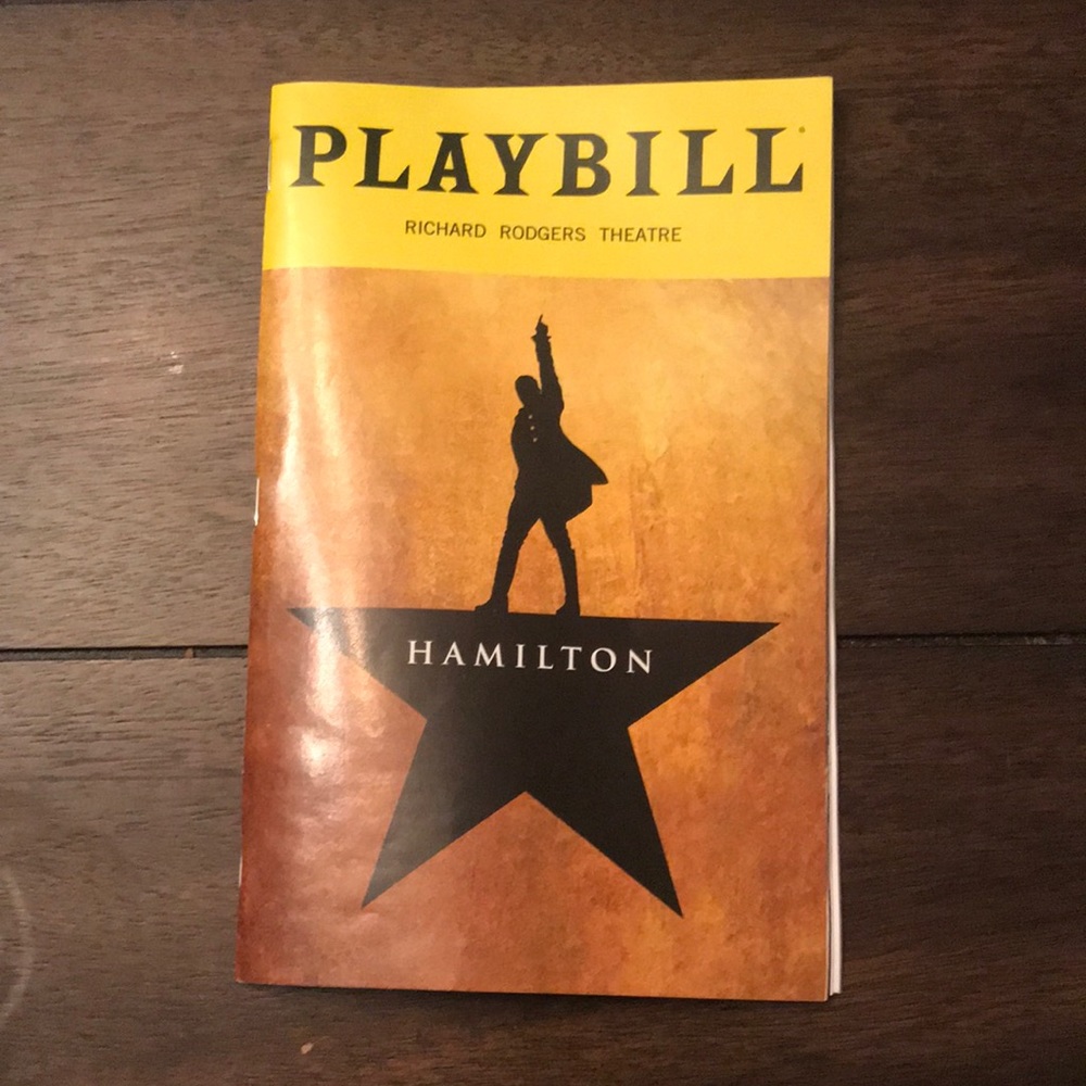 Hamilton Playbill